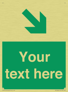 Custom Safe condition: Green Down right arrow